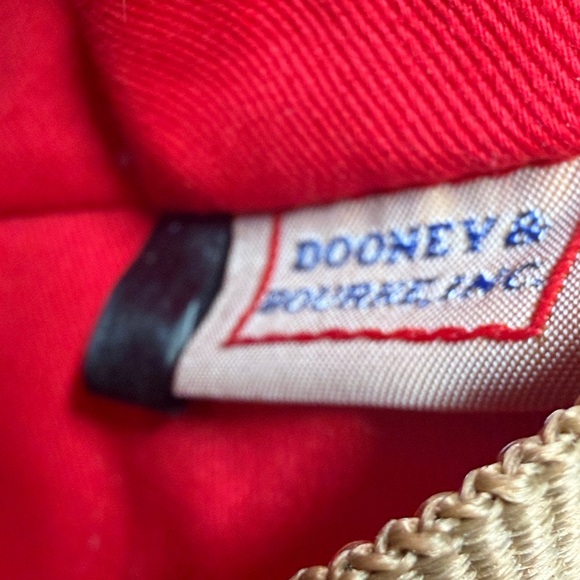 Dooney & Bourke Blue Cara Leather Tote | Python-Texture Shoulder Bag - Picture 14 of 16